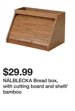Ikea NÅLBLECKA Bread box, with cutting board and shelf/bamboo offer