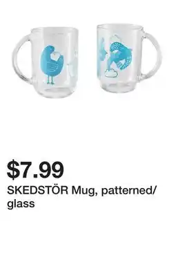 Ikea SKEDSTÖR Mug, patterned/glass offer
