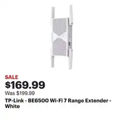 Best Buy TP-Link - BE6500 Wi-Fi 7 Range Extender - White offer