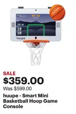 Best Buy huupe - Smart Mini Basketball Hoop Game Console offer