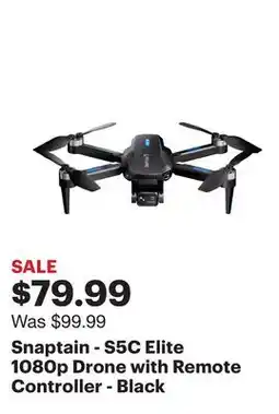 Best Buy Snaptain - S5C Elite 1080p Drone with Remote Controller - Black offer