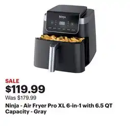 Best Buy Ninja - Air Fryer Pro XL 6-in-1 with 6.5 QT Capacity - Gray offer