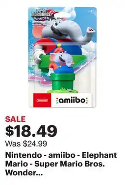 Best Buy Nintendo - amiibo - Elephant Mario - Super Mario Bros. Wonder Series - Multi offer