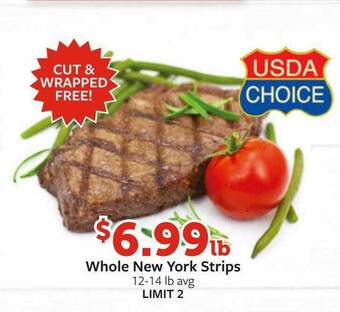 Fareway Whole New York Strips offer