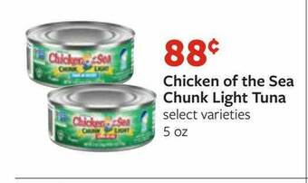 Fareway Chicken Of The Sea Chunk Light Tuna offer
