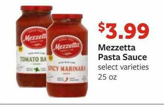 Fareway Mezzetta Pasta Sauce offer