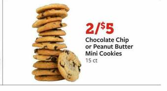 Fareway Chocolate Chip Or Peanut Butter Mini Cookies offer