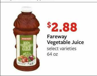 Fareway Fareway Vegetable Juice offer