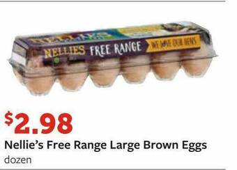 Fareway Nellie's Free Range Large Brown Eggs offer