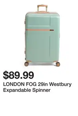 Marshalls LONDON FOG 29in Westbury Expandable Spinner offer