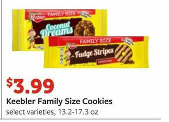 Fareway Keebler Family Size Cookies offer