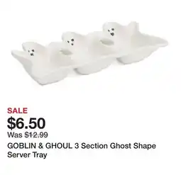 Marshalls GOBLIN & GHOUL 3 Section Ghost Shape Server Tray offer
