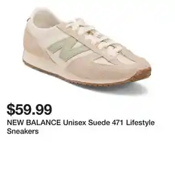 Marshalls NEW BALANCE Unisex Suede 471 Lifestyle Sneakers offer