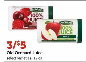 Fareway Old Orchard Juice offer