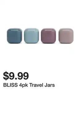 Marshalls BLISS 4pk Travel Jars offer