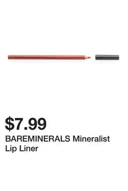 Marshalls BAREMINERALS Mineralist Lip Liner offer