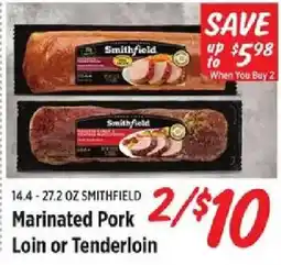Rouses Smithfield Marinated Pork Loin or Tenderloin offer