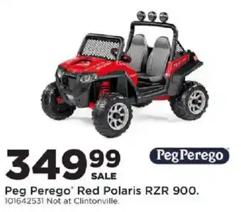 Peg Perego Red Polaris RZR 900.