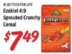 Rouses Ezekiel 4:9 Sprouted Crunchy Cereal offer