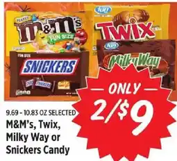 Rouses M&M's, Twix, Milky Way or Snickers Candy offer