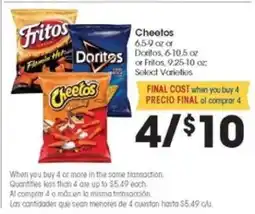 Food 4 Less Cheetos, Doritos, or Fritos offer