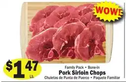Sellers Bros Family Pack Bone-In Pork Sirloin Chops offer