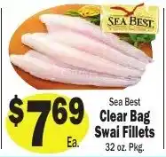 Sellers Bros Sea Best Clear Bag Swai Fillets offer