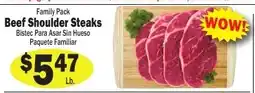 Sellers Bros Family Pack Beef Shoulder Steaks offer