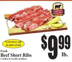 Baja Ranch Fresh Beef Short Ribs offer