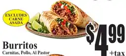 Baja Ranch Burritos Carnitas, Pollo, Al Pastor offer