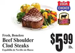 Baja Ranch Beef Shoulder Clod Steaks offer