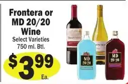 Sellers Bros Frontera or MD 20/20 Wine offer