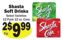 Sellers Bros Shasta soft drinks offer