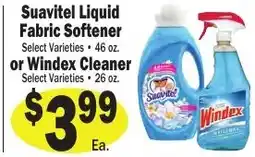 Sellers Bros Suavitel Liquid Fabric Softener or Windex Cleaner offer