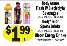 Sellers Bros Body Armor Flash IV Electrolyte Beverages offer