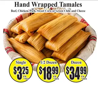 Hand Wrapped Tamales