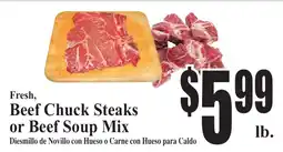 Baja Ranch Fresh, Beef Chuck Steaks or Beef Soup Mix offer