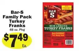 Sellers Bros Bar-S turkey franks offer