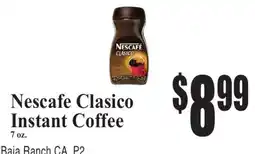 Baja Ranch Nescafe Clasico Instant Coffee offer