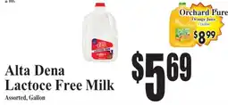 Baja Ranch Alta Dena Lactoce Free Milk offer