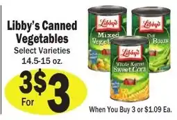 Sellers Bros Libby's Canned Vegetables offer