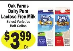 Sellers Bros Oak Farms Dairy Pure Lactose Free Milk offer