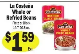 Sellers Bros La Costeña whole or refried beans offer