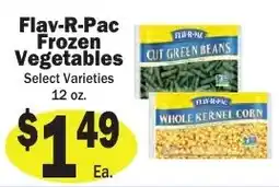 Sellers Bros Flav-R-Pac frozen vegetables offer