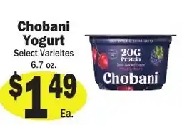 Sellers Bros Chobani Yogurt offer