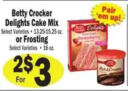 Sellers Bros Betty Crocker Delights Cake Mix offer