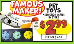 Ollie's PET TOYS offer