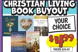 Ollie's CHRISTIAN LIVING BOOK BUYOUT offer