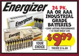 Ollie's AA OR AAA INDUSTRIAL GRADE BATTERIES offer
