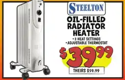 Ollie's STEELTON OIL-FILLED RADIATOR HEATER offer